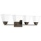 Progress Lighting Clifton Heights Collection Four-Light Bath & Vanity P300161-020 - alternate 1